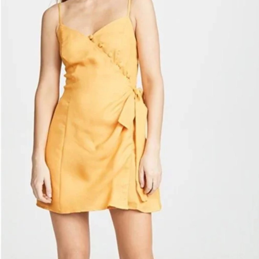 NWT Anthropologie Moon River Button Wrap Dress M